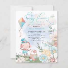 Budget Affe Baby Dusche Picnic Einladung