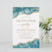 Budget Agate Abschluss 2023 Aquamarin Gold Blue (Stehend Vorderseite)