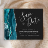 Budget Agate Aquamarin Blue Silver Dark Save the D