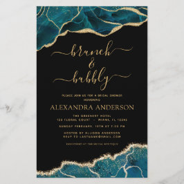 Budget Agate Aquamarin Brunch & Bubbly Brautparty