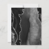 Budget Agate Black Silver Dark Save the Date (Rückseite)