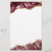 Budget Agate Burgundy Gold Brunch & Bubbly (Rückseite)