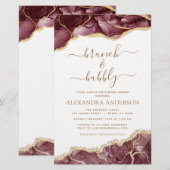 Budget Agate Burgundy Gold Brunch & Bubbly (Vorne/Hinten)