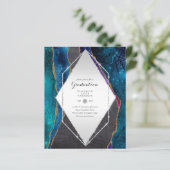 BUDGET AGATE GRADULATION Party lädt Glitzer Glam e (Stehend Vorderseite)