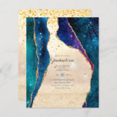 BUDGET AGATE GRADULATION Party lädt Glitzer Glam e (Vorne/Hinten)