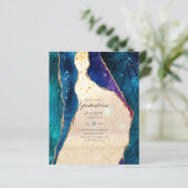 BUDGET AGATE GRADULATION Party lädt Glitzer Glam e (Stehend Vorderseite)