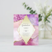 BUDGET AGATE GRADULATION Party lädt Glitzer Glam e (Stehend Vorderseite)
