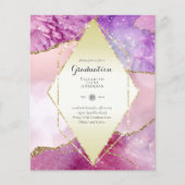 BUDGET AGATE GRADULATION Party lädt Glitzer Glam e (Vorderseite)