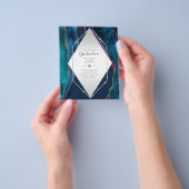 BUDGET AGATE GRADULATION Party lädt Glitzer Glam e Flyer (Gruppe)