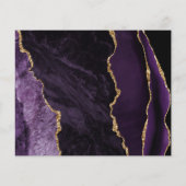 Budget Agate Lila Gold Dark Save the Date (Rückseite)