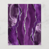 Budget Agate Lila Silver Script Save the Date (Rückseite)