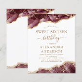 Budget Agate Sweet 16 Burgundy Gold (Vorne/Hinten)