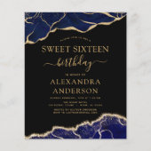 Budget Agate Sweet 16 Navy Blue Gold (Vorderseite)