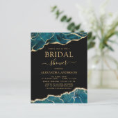 Budget Agate Turquoise Brautparty Aquamarin Gold (Stehend Vorderseite)