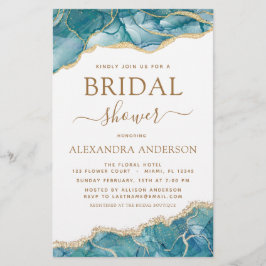 Budget Agate Turquoise Brautparty Aquamarin Gold