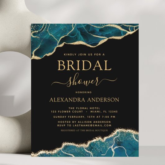 Budget Agate Turquoise Brautparty Aquamarin Gold