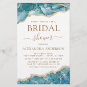 Budget Agate Turquoise Brautparty Aquamarin Gold (Vorderseite)