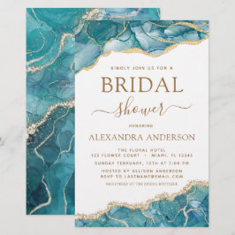 Budget Agate Turquoise Brautparty Aquamarin Gold