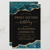 Budget Agate Turquoise Sweet 16 Aquamarin Gold (Vorne/Hinten)