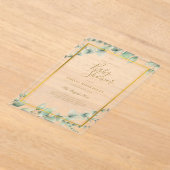 BUDGET - Akryllische oder Mattierte Babydusche - B Acryleinladungen (Ablage )