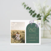 Budget All-in1 FOTO Wedding Wisteria QR Code INV (Stehend Vorderseite)