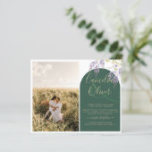 Budget All-in1 FOTO Wedding Wisteria QR Code INV (Stehend Vorderseite)