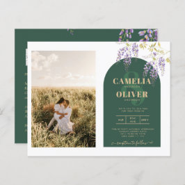 Budget All-in1 FOTO Wedding Wisteria QR Code INV