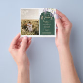 Budget All-in1 FOTO Wedding Wisteria QR Code INV Flyer (Gruppe)