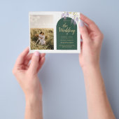 Budget All-in1 FOTO Wedding Wisteria QR Code INV Flyer (Gruppe)