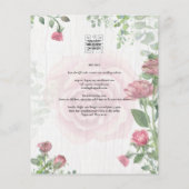 Budget All-in-1 Dusty Pink Roses Floral Wedding (Rückseite)