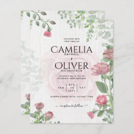 Budget All-in-1 Dusty Pink Roses Floral Wedding