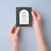 Budget All-in-1 Gold Akzente Hochzeitsreise INVITE Flyer (Gruppe)