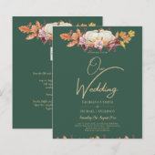 BUDGET All-in-1 Herbst Pumpkin Green Gold Wedding (Vorne/Hinten)