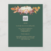 BUDGET All-in-1 Herbst Pumpkin Green Gold Wedding (Rückseite)