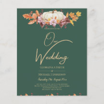 BUDGET All-in-1 Herbst Pumpkin Green Gold Wedding