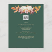 BUDGET All-in-1 Herbst Pumpkin Green Gold Wedding (Rückseite)