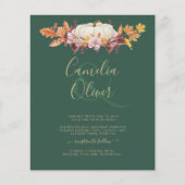 BUDGET All-in-1 Herbst Pumpkin Green Gold Wedding (Vorderseite)