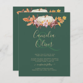 BUDGET All-in-1 Herbst Pumpkin Green Gold Wedding