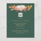BUDGET All-in-1 Herbst Pumpkin Green Gold Wedding (Rückseite)