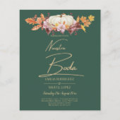 BUDGET All-in-1 Herbst Pumpkin Green Gold Wedding (Vorderseite)