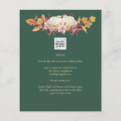 BUDGET All-in-1 Herbst Pumpkin Green Gold Wedding Flyer (Hinten)