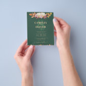 BUDGET All-in-1 Herbst Pumpkin Green Gold Wedding Flyer (Gruppe)