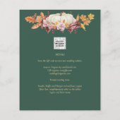 BUDGET All-in-1 Herbst Pumpkin Green Gold Wedding Flyer (Hinten)