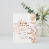 BUDGET All-in-1-Herbstlaub Terracotta Wedding (Stehend Vorderseite)