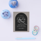 BUDGET All-in-1-Hochzeitsskript Ampersand Arch Flyer (Einzeln)