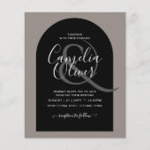 BUDGET All-in-1-Hochzeitsskript Ampersand Arch Flyer (Vorne)