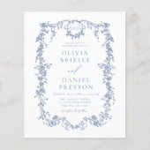 Budget All In One viktorianische QR-Code-Hochzeit (Vorderseite)