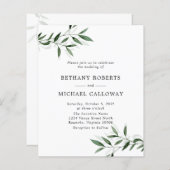 Budget Alles in einem Eukalyptus-Blätter Hochzeits (Vorne/Hinten)