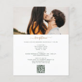 Budget Alles in einem Eukalyptus QR Code Hochzeit (Rückseite)