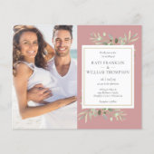 Budget Alles in einem Foto Dusty Rose Hochzeit Ein (Vorderseite)